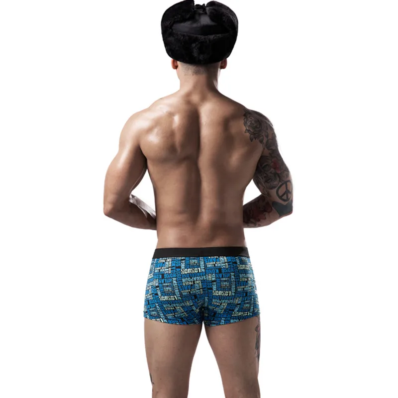 Человек Нижнее белье хлопок Для мужчин трусы боксер s Боксеры Calzoncillos Hombre Marca