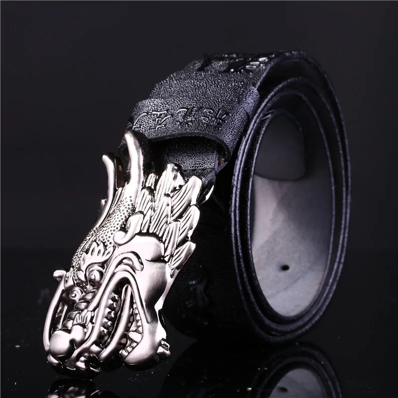 2017 Real New Adult Men's Cowhide Leather Belts Designer Luxury Brand Copper G Buckle High Quality Genuine Belt Length 130cm |