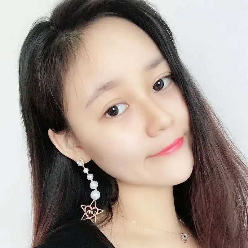 Серьги женские Асимметричные из серебра 925 пробы с иглой|earrings brand|earrings forearrings for women
