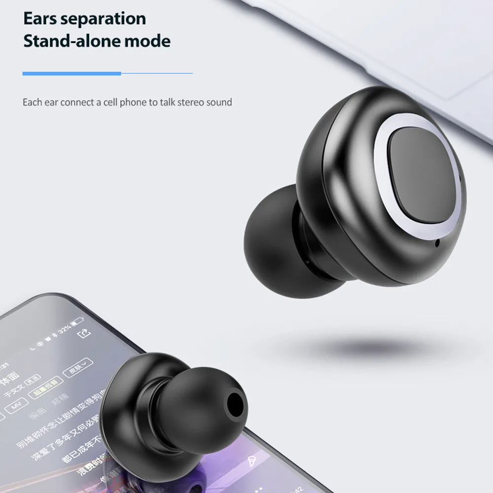Capsule TWS Wireless Earbuds V4.2 Bluetooth Earphone Headset Deep Bass Stereo Sound Sport For Samsung Iphone 5.31 | Электроника