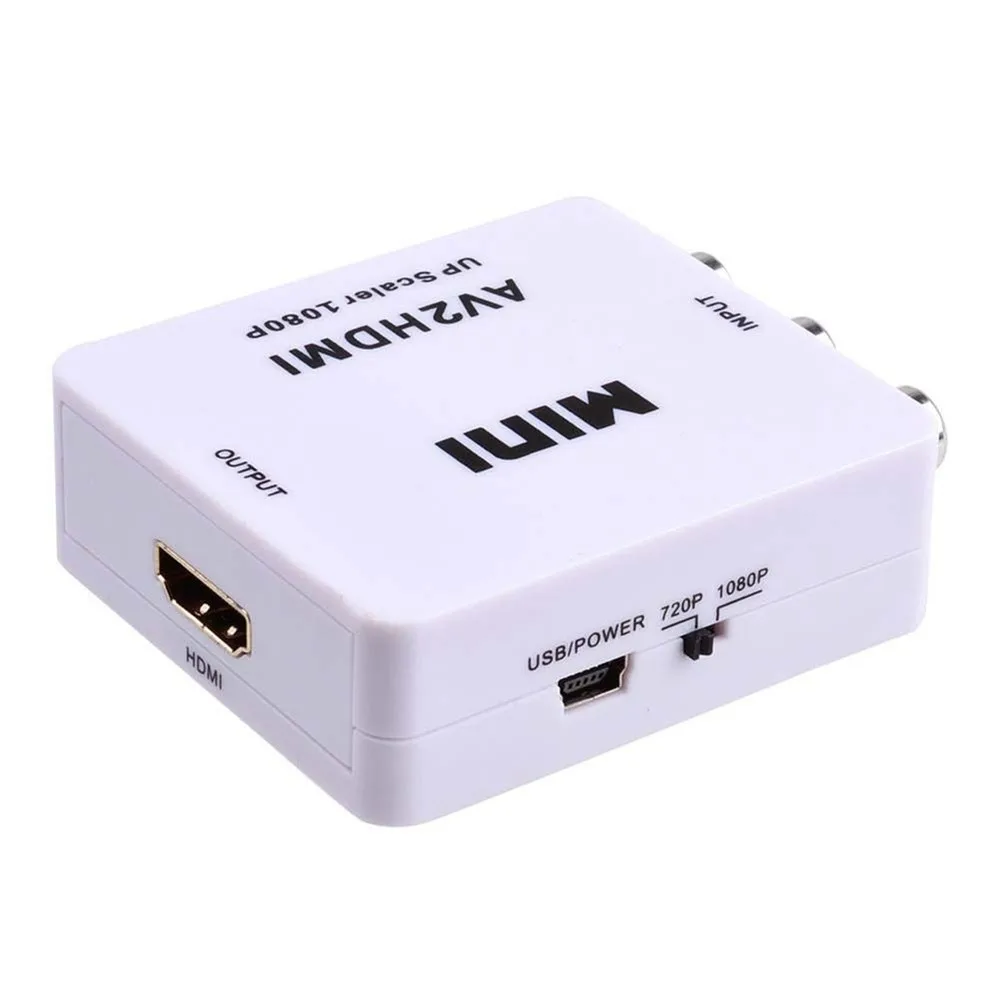 Переходник RCA в HDMI 1080P Mini композитный CVBS AV видео аудио преобразователь адаптер