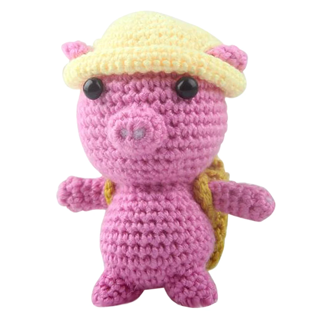 Набор для вязания fityle милый розовый свинья набор взрослых начинающих учиться