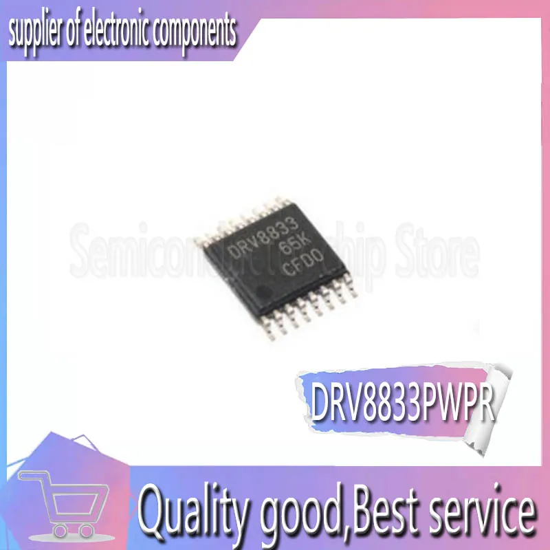 10 шт. DRV8833 DRV8833PWPR DRV8833PWP патч TSSOP16 ножной оригинальный контроллер привода |