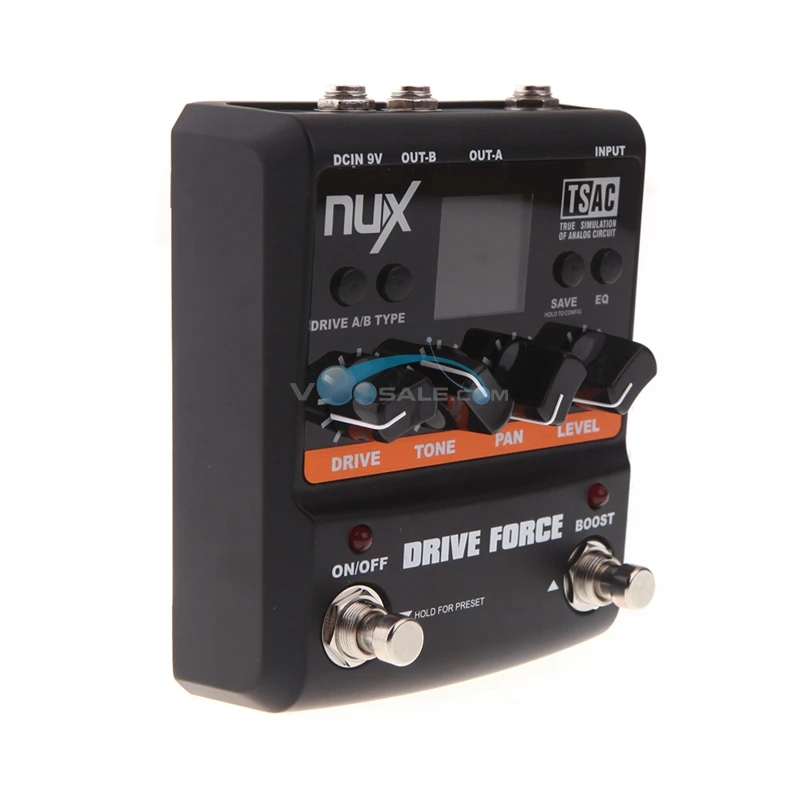 NUX Drive Force Modeling Stomp Симулятор гитары эффектная ножная гитара 10 моделей
