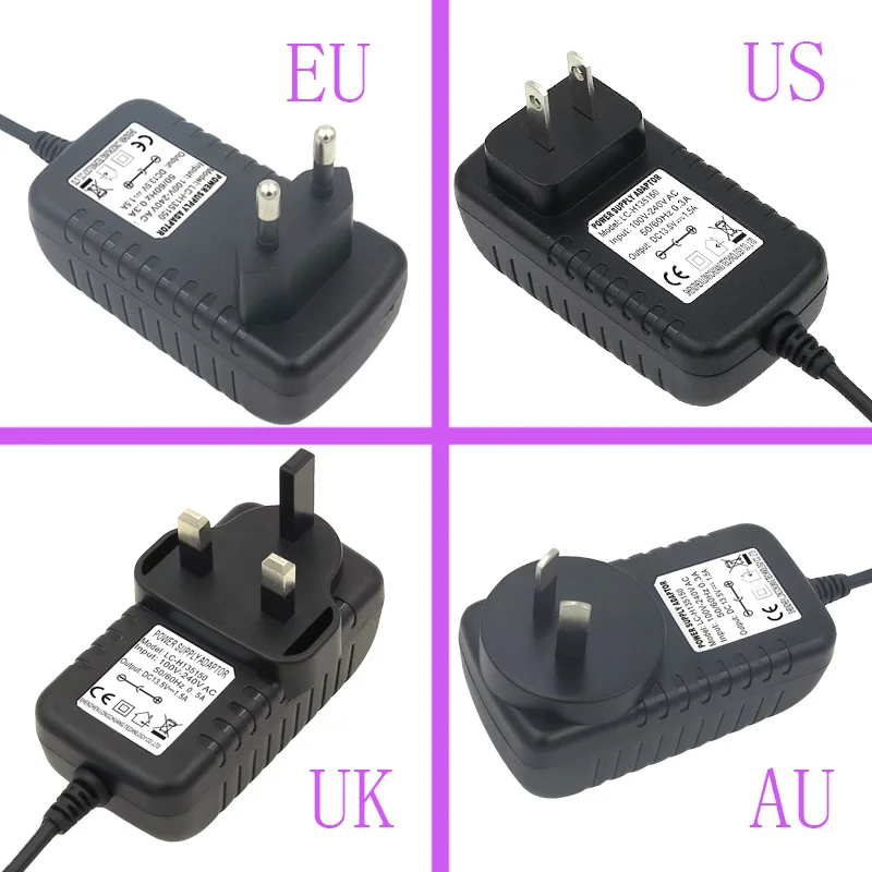 Новый AC 100 240 В к DC 13 5 в 1.5A импульсный источник питания конвертер адаптер