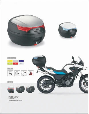 

PEDA 32L Motorcycle Topcase Non-Broken PP Tail Box 43x41x32cm Scooter Cargo Case Carrier Box Topcases Carrier for NIU SuperSoco