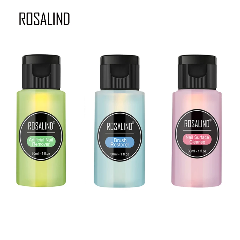 ROSALIND инструмент для снятия гель лака с ногтей быстрая очистка УФ Гель лак дизайна