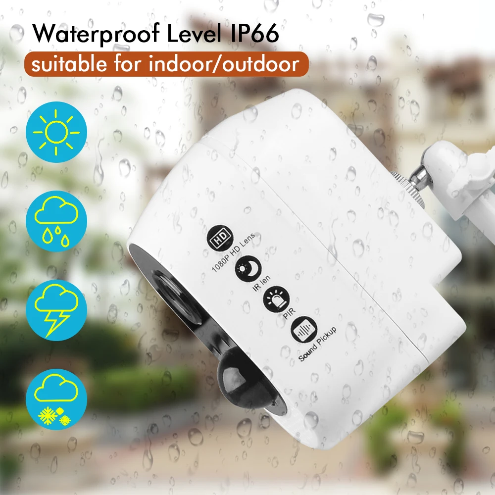 Ip камера Hiseeu 13600 мАч Wi Fi 1080P HD|Камеры видеонаблюдения| |