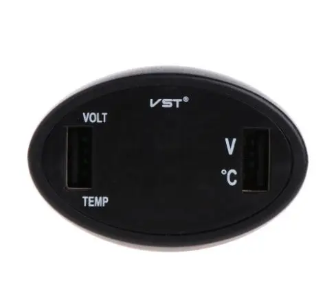 Автомобильный цифровой светодиодный термометр VST вольтметр зарядное устройство
