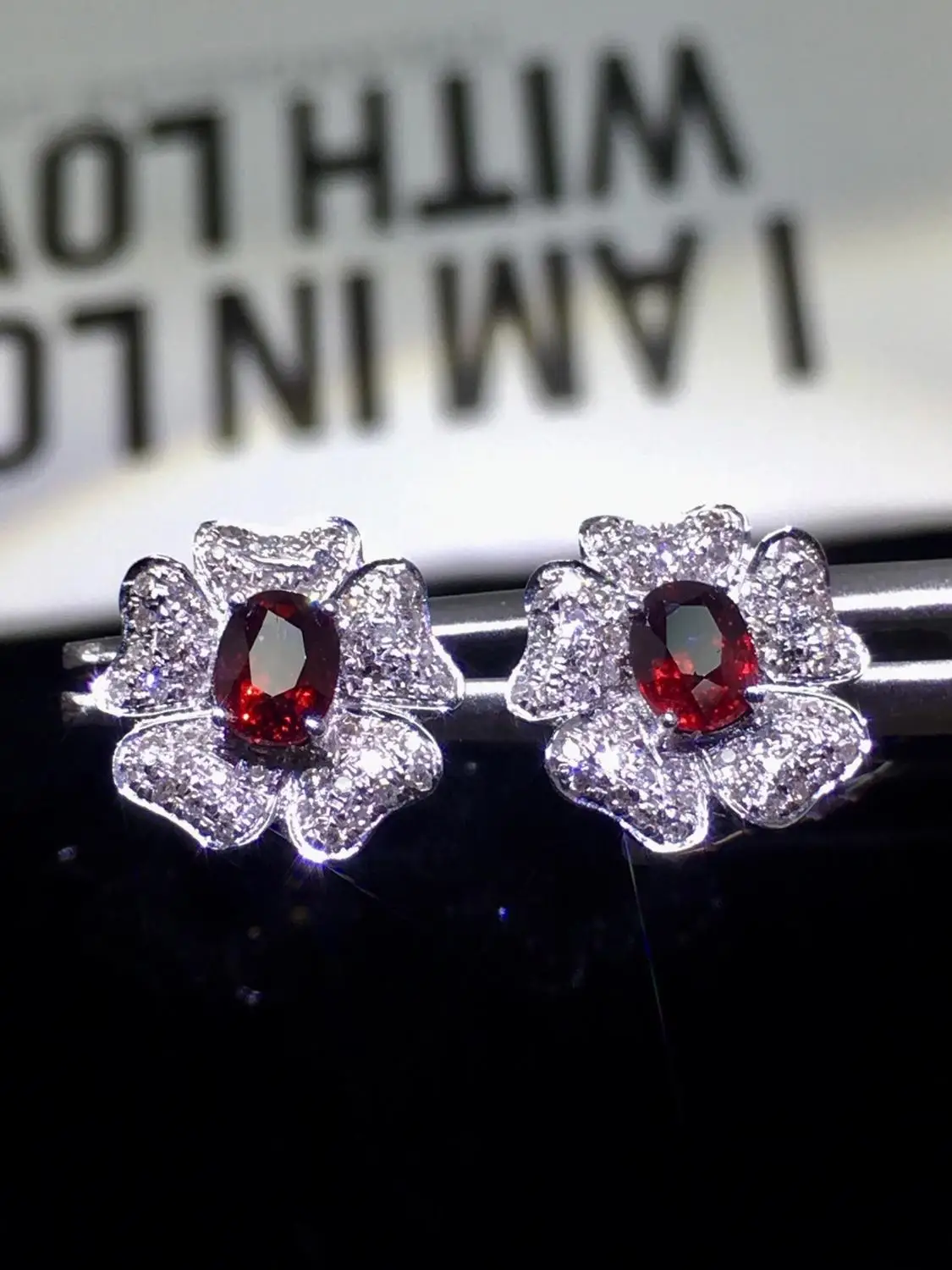 Настоящие хорошие драгоценности 18 K Белый Золотой 0.82ct AU750 100% природа Unheat