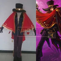 hot game lol twisted fate the card master cosplay costume halloween costumes handmade custom made in any size