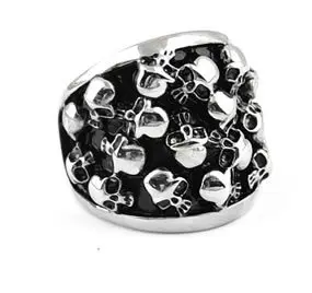 

more skull 316L Stainless Steel finger rings for men jewelry wholesale