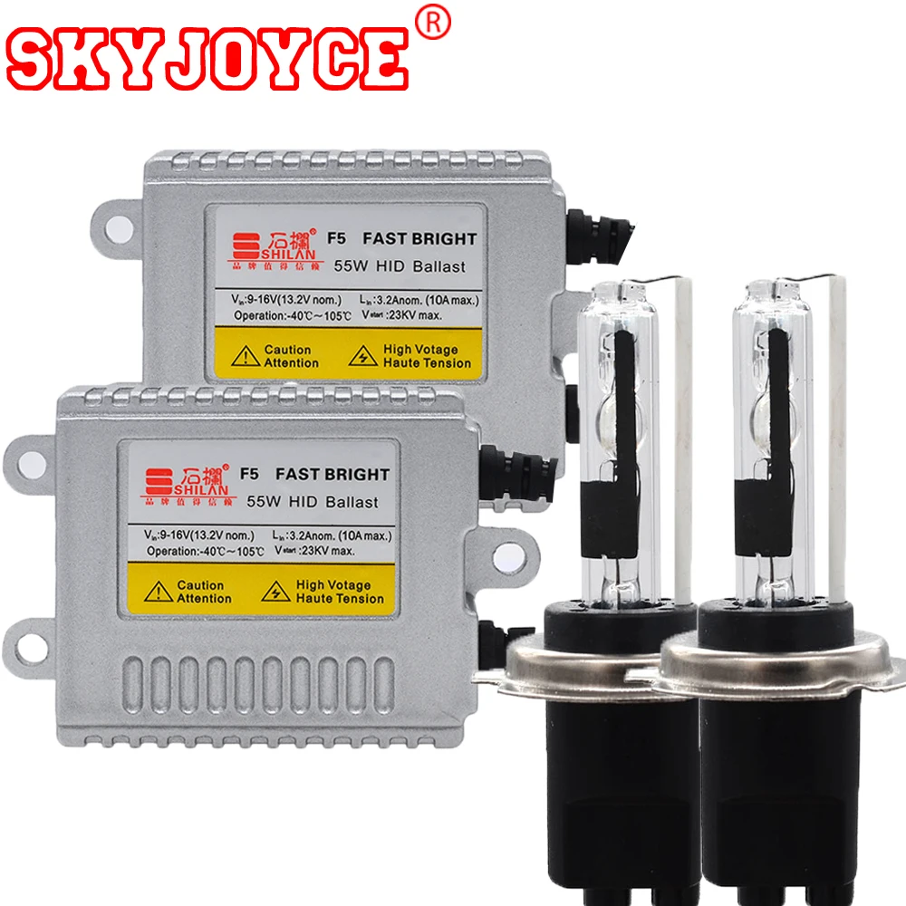 2020 Новый SKYJOYCE 55 Вт H7R комплект ламп hid 4300K 5000K Комплект металлических базовых