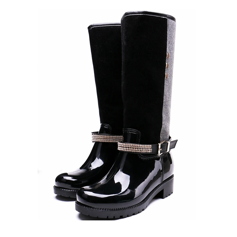 TONGPU двойная Настройка теплые подкладки сапоги для женщин 20 395|waterproof rain boots|rain
