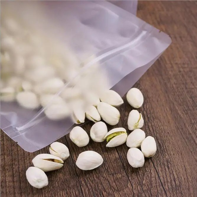 10 шт Прочный для пищи мешок упаковки прозрачная пластиковая застежка молния