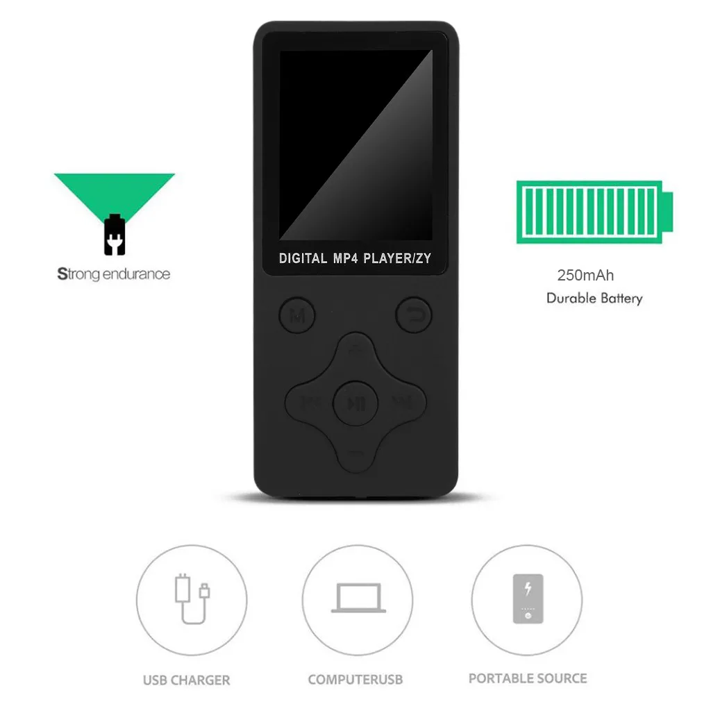 OMESHIN MP3 плеер с Bluetooth 4,2 1,8 экраном сенсорные клавиши fm-радио Мини Спортивный MP3 музыкальный плеер портативный металлический Walkman C0529#2
