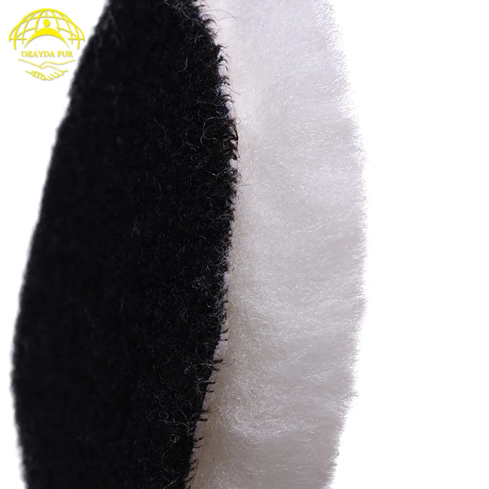 

OKAYDA Polishing pad car care wool sheepskin Polisher Buffer natural wool pad paint grinding Waxing Buffing Adhesive 6inch 2pcs