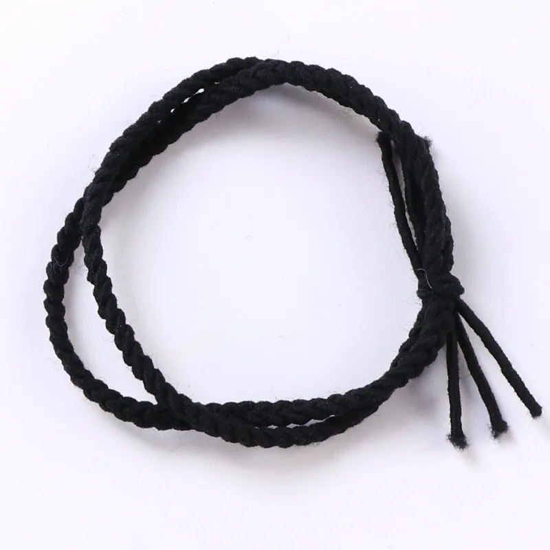 

5pcs/lot Women Hair Accessories Elastic Hair Bands Knitting Gray
