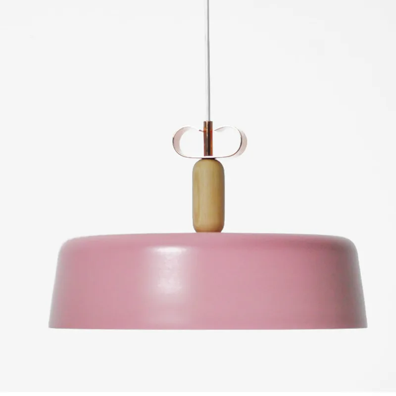 Eusolis алюминиевая Подвесная лампа скандинавские цветные тени Luces Decorativas