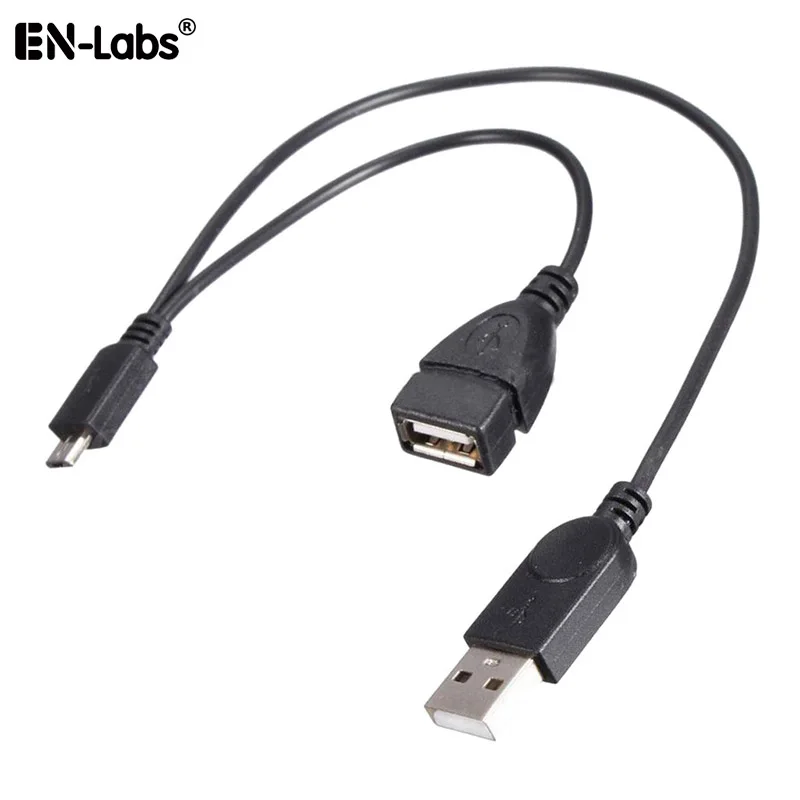 Кабель переходник Micro B USB 2 0 OTG кабель с кабелем питания Y образный разветвитель