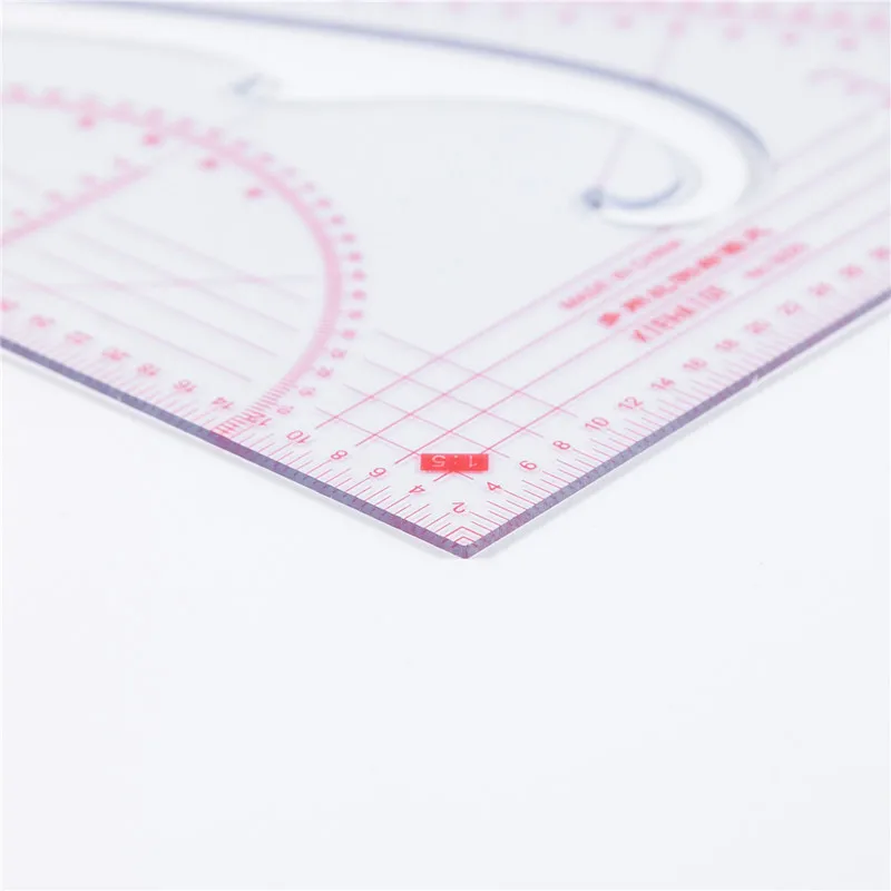 Многофункциональный швейная правитель Мера Портной Craft Tool Пластик швейные