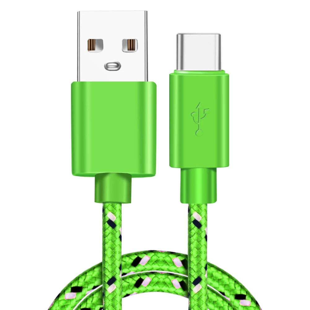 Тип usb C кабель usb type-c функцией быстрой зарядки Тип кабеля для передачи данных Шнур для телефона Зарядное устройство для Xiaomi Mi Note 10 pro huawei Коврики 30 кабели для зарядного устройства usb - Цвет: Green For Type C
