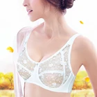Женский прозрачный кружевной бюстгальтер, с полной чашкой, 34-44