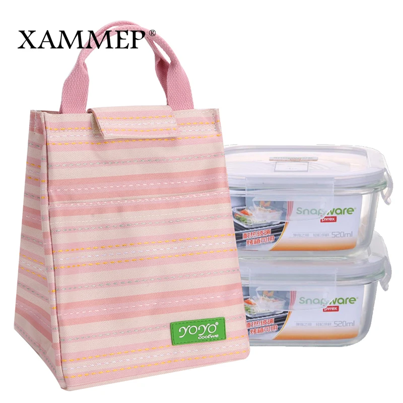 Lunch Bag Insulated Bags Portable Travel Picnic Storage For Kids Oxford Adult Thermal Tote Cooler Food Waterproof Xammep | Багаж и сумки