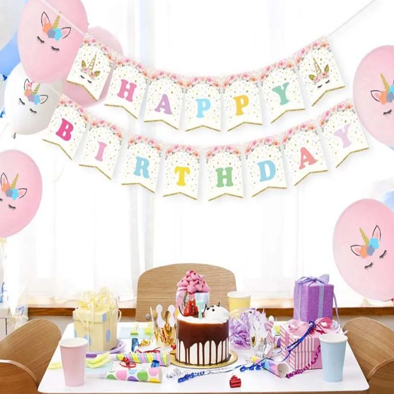 8 сезонов единорог товары для вечеринок розовый фиолетовый синий воздушный шар