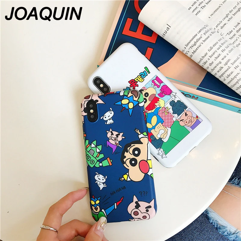 Забавный Мультфильм Crayon Shin-chan чехол для телефона iphone X 6S 6 7 8 Plus XR Xs Max мягкий