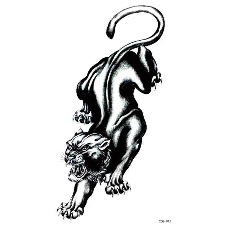 

Waterproof Temporary Tattoo Sticker Tiger Animal on arm leopard tattoos tatto stickers flash tatoo fake tattoos for men