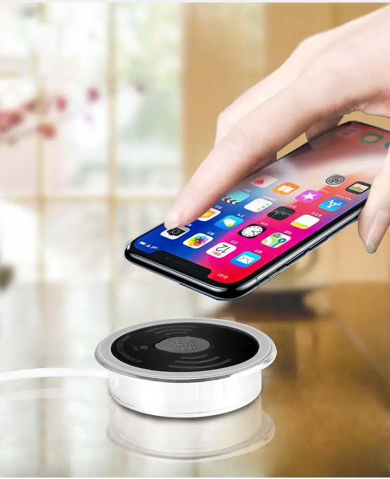 SZYSGSD универсальное Qi Беспроводное зарядное устройство встроенный стол для Samsung
