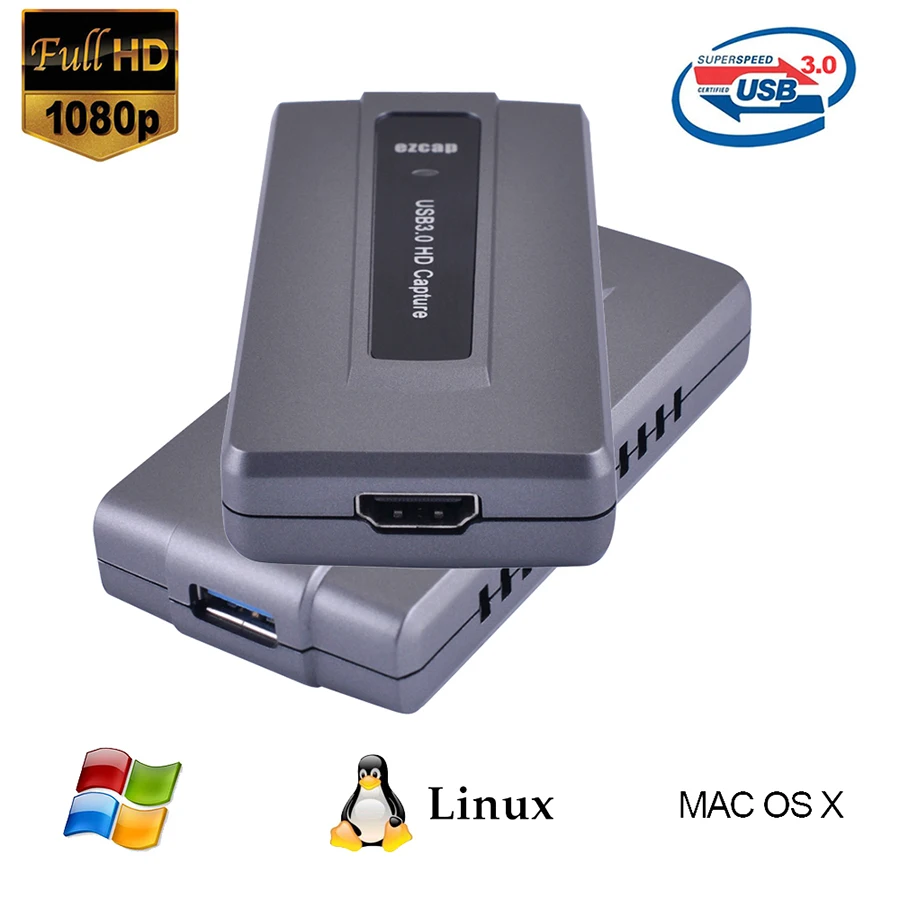 Ezcap 287 USB карта видеозахвата 1080P HD 3 0 адаптер для OBS Game PS3/4 потоковая трансляция в