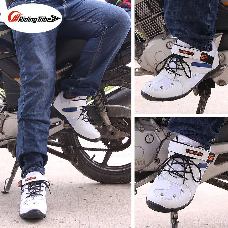 Ездовая обувь для езды на мотоцикле противоскользящие ботинки четыре сезона