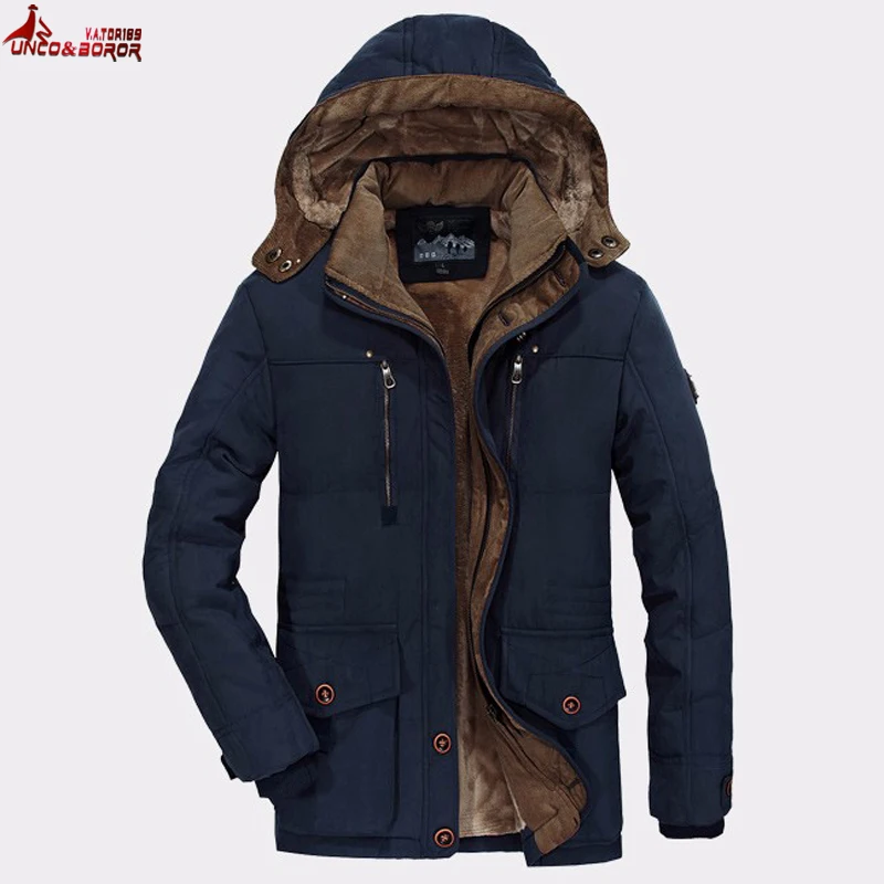 Размера плюс 5XL 6XL Мужская теплая зимняя куртка Толстая флисовая мужская верхняя