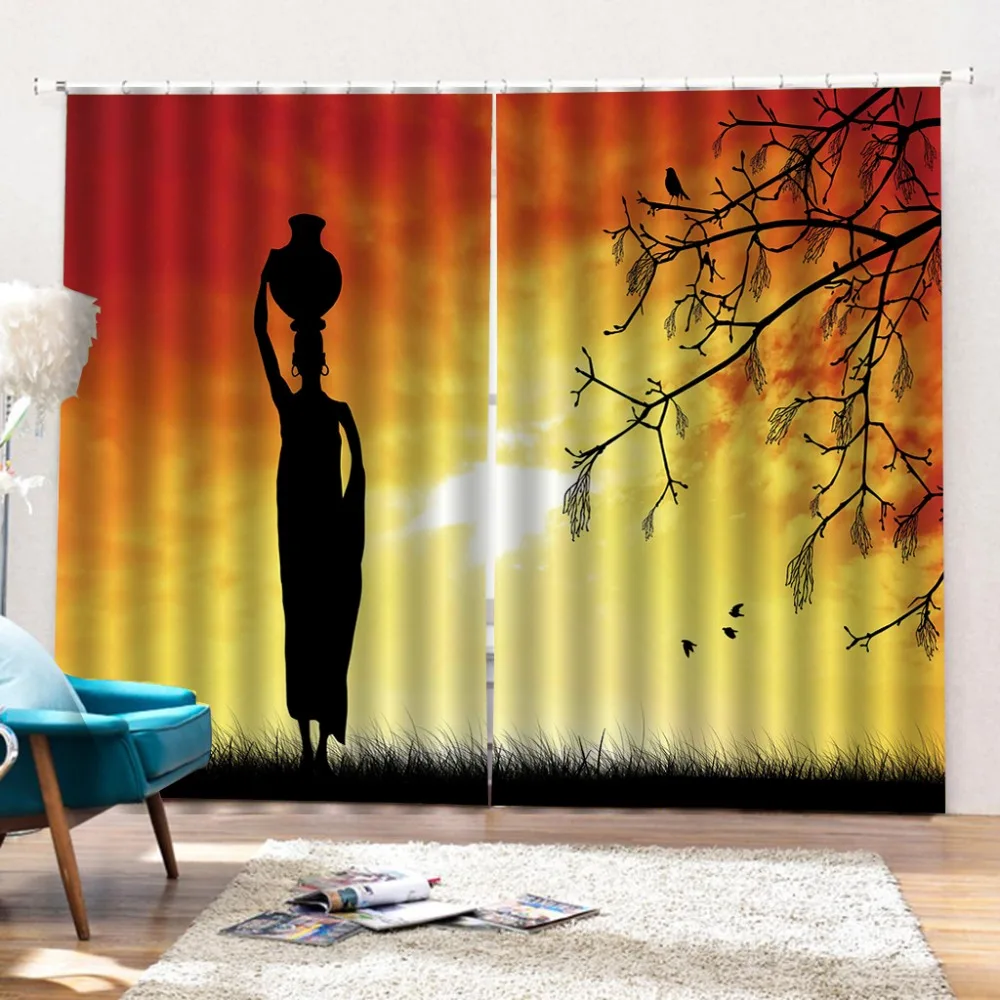 Роскошные затемняющие 3D оконные шторы для гостиной спальни солнечные Золотая