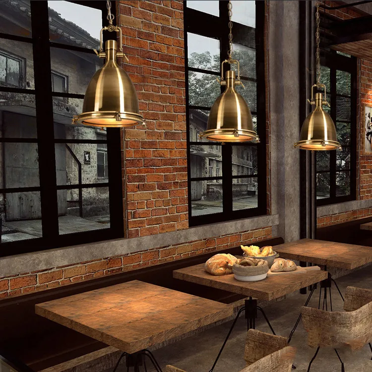 Vintage loft American chain pendant light country restaurant heavy metals industry lamp the wind restoring ancient ways