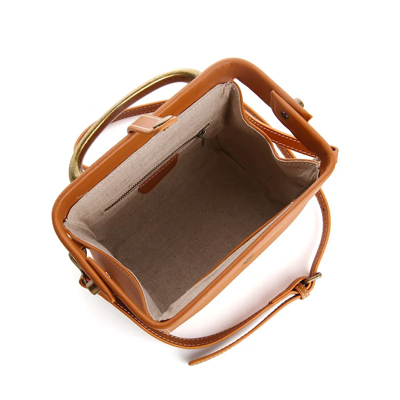 100% Genuine Leather Handbags Women Cow Womens Bags Retro Doctor Bag Soft Real Crossbody Ladies Shouder | Багаж и сумки