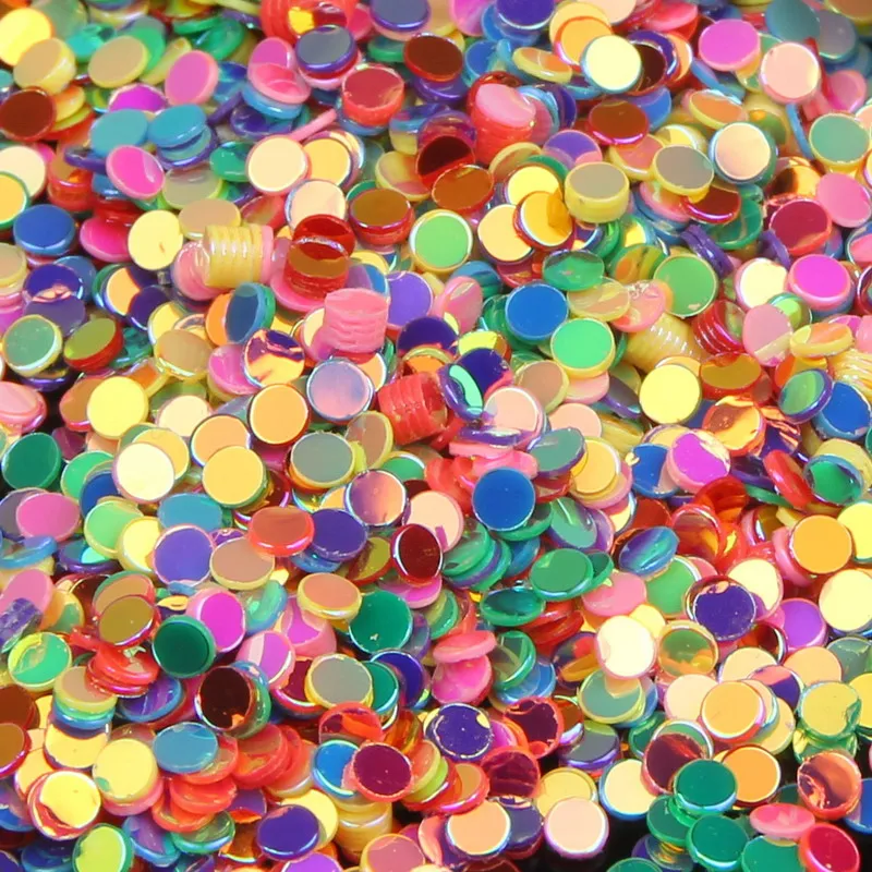 10 г/шт. цветной Круглый УФ-гель акриловый блеск для ногтей пудра 3D дизайн