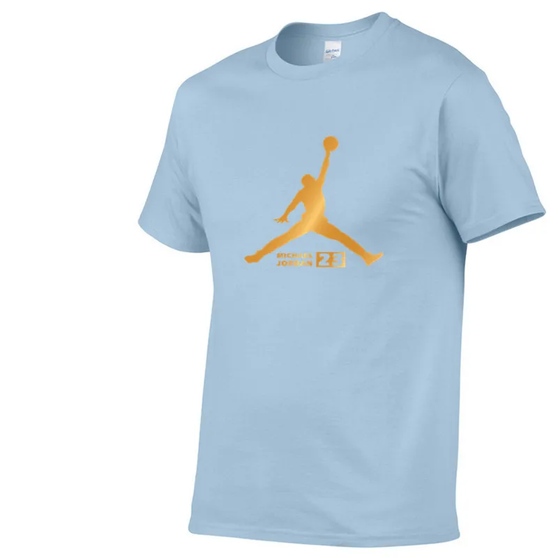 Newest Summer Men T-Shirt Fashion Jordan 23 Brand Logo Print Cotton T Shirt Men Trend Casual Short Sleeve Tshirt Tops Tee