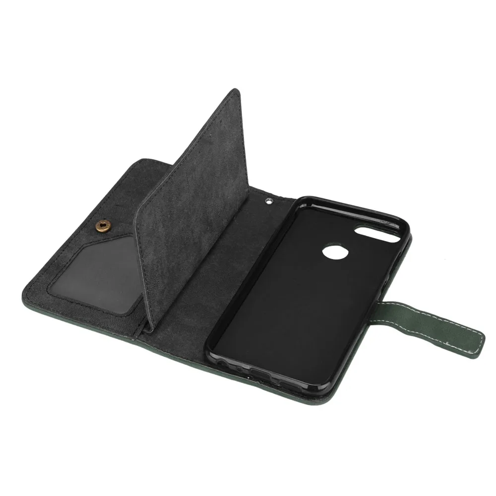 Магнитный чехол с откидной крышкой для Huawei Honor 6A 6C Pro 7S 7X 8 8X 9 9i 10 Lite Play Case матовый из