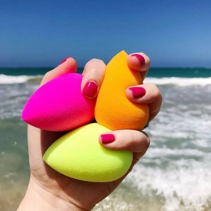 1 шт. в форме капли воды косметический слоеный макияж губчатый смеситель для лица