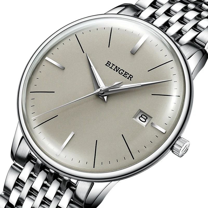 Новые мужские механические часы Бингер брендовые Роскошные Мужские