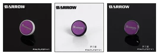 Purple Surface Курган заглушка фитинг разноцветные, алюминиевые сплавы пескоструйная отделка для водяного охлаждения Черный Серебряный Белый TLFDT-V1 - Цвет лезвия: Purple Surface