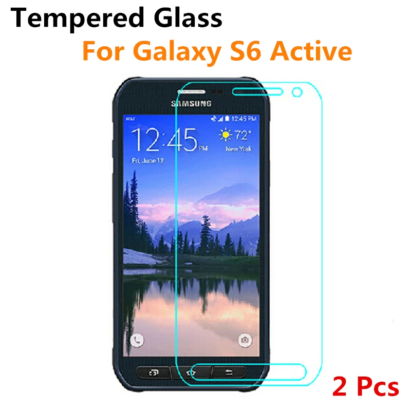 2 шт. Премиум Закаленное стекло Защитная пленка для экрана Samsung Galaxy S6 Active S6active G890