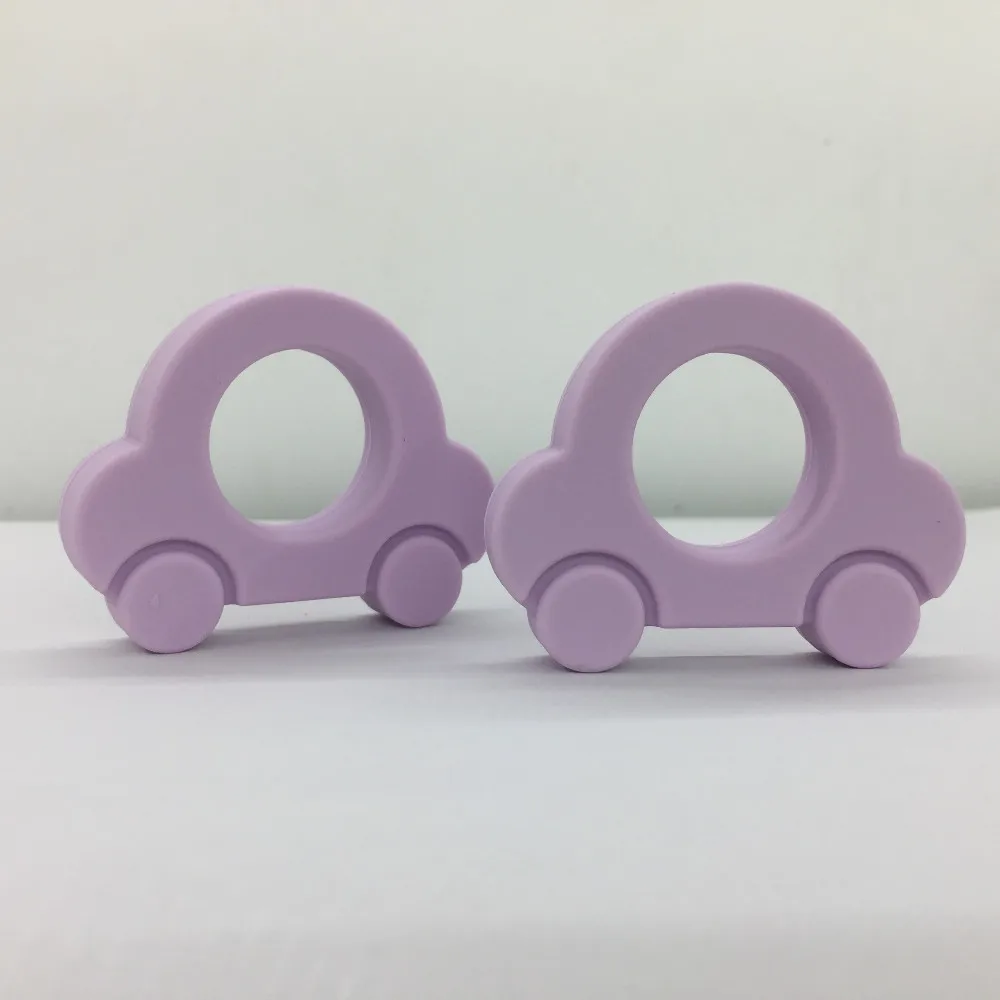 Новинка! 5 шт./лот разные цвета силиконовая мини-машинка кулон Прорезыватель для