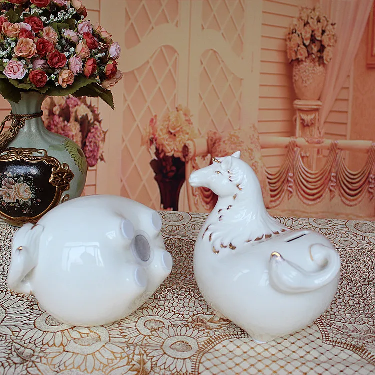 Абстрактные милые идеи подарка для лошади Копилка Керамические ремесла