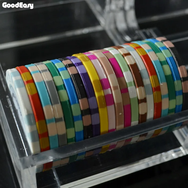 500/600 шт. акриловые прозрачные Техасские покерные лоток для чипсов/коробка/Чехол