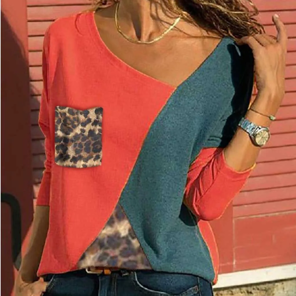 Feitong/женская одежда больших размеров сезон осень лето асимметричная с воротником