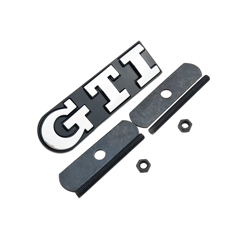 3D металла GTI Chrome передняя решетка автомобиля EmblemCar головы Гриль Знак Стикеры для